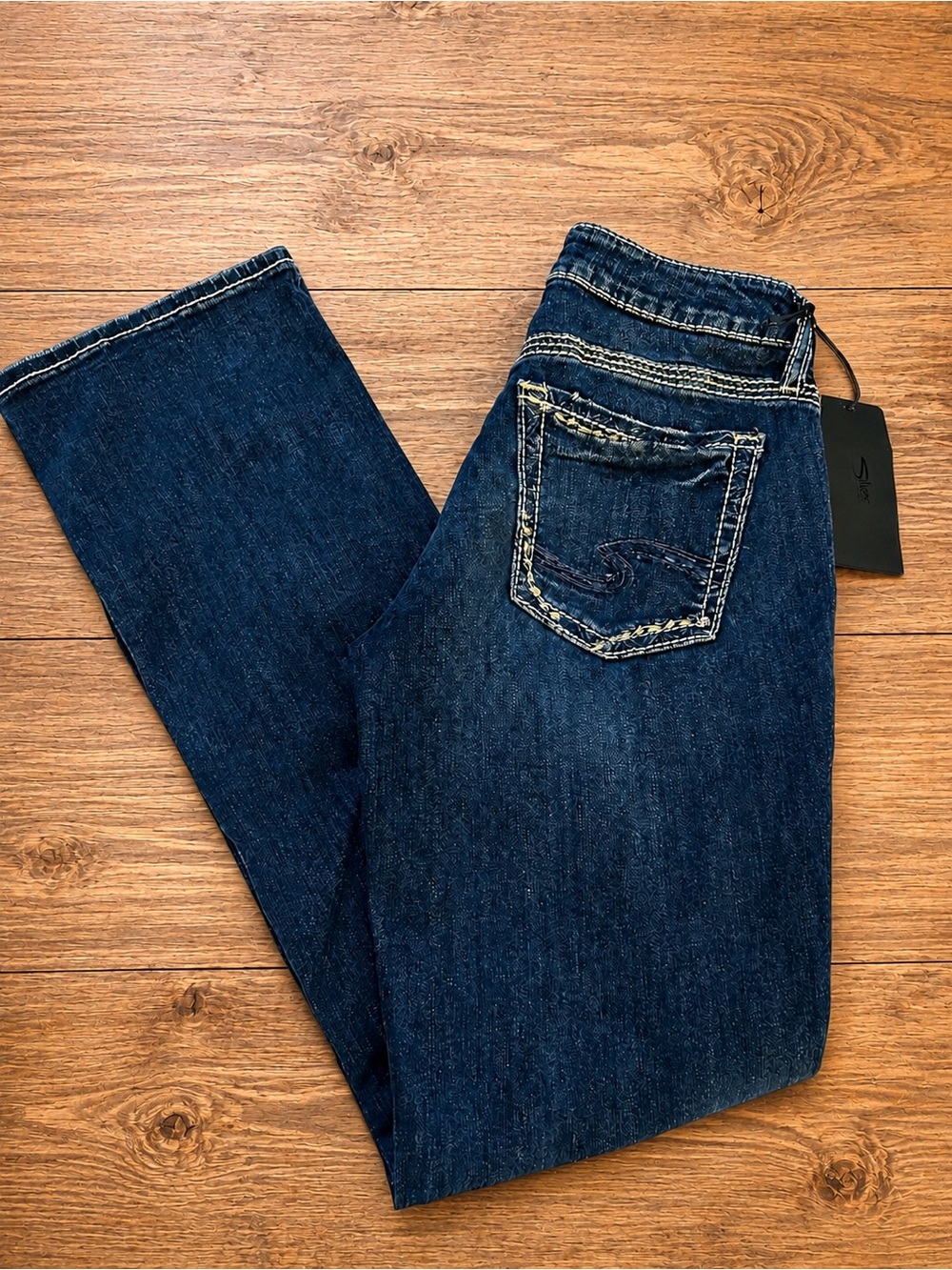Silver Jeans Co. Suki Slim Boot Jeans W27 L31 Dark Indigo NWT